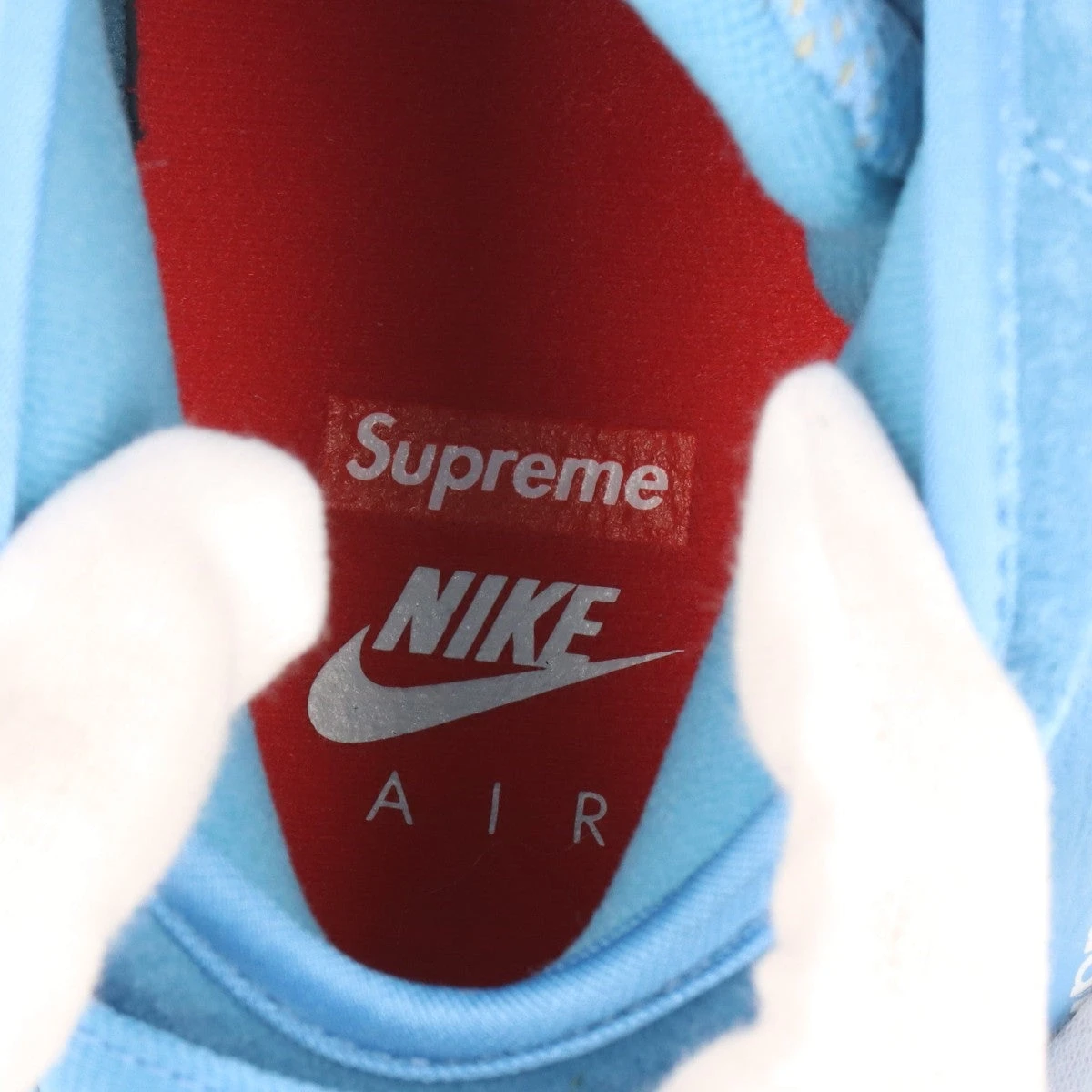 ナイキ×シュプリーム AIR ZOOM FLIGHT 95 SP レザー×スエード