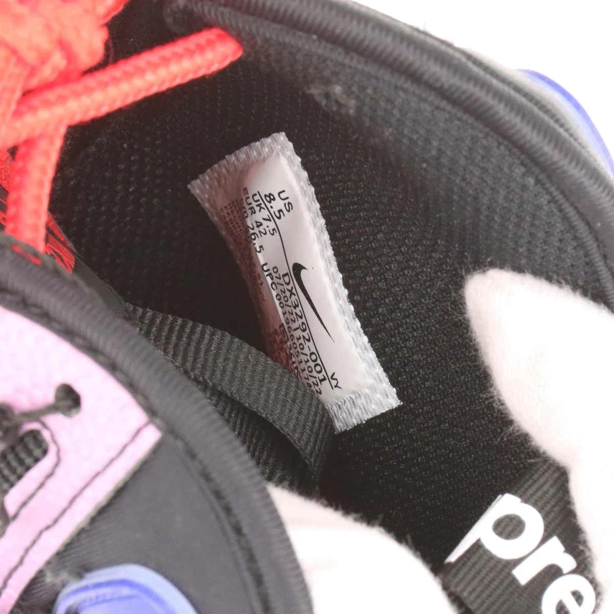 ナイキ×シュプリーム AIR BAKIN メッシュ×レザー スニーカー
