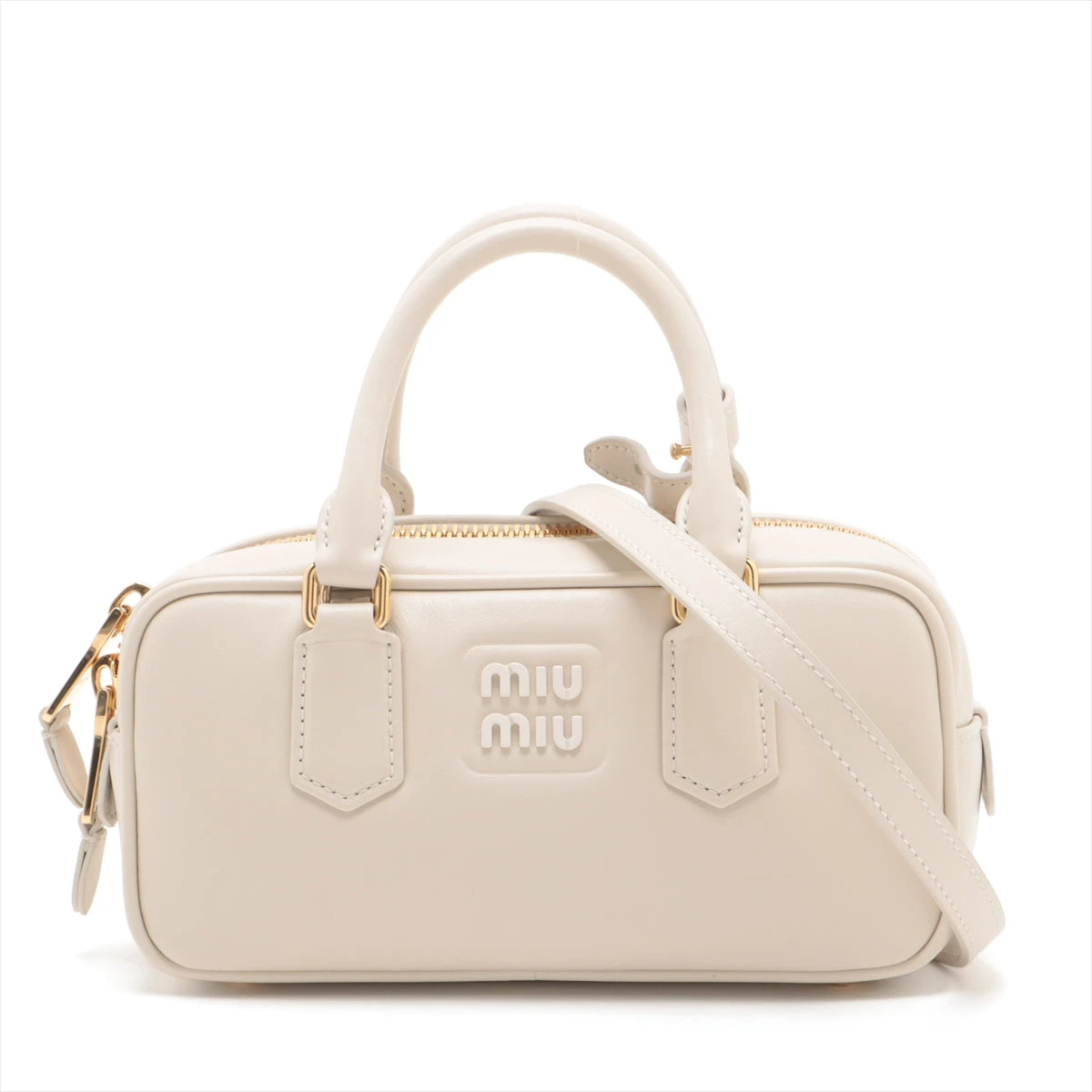 MIUMIUマテラッセアルカディ2WAYバッグ ホワイト