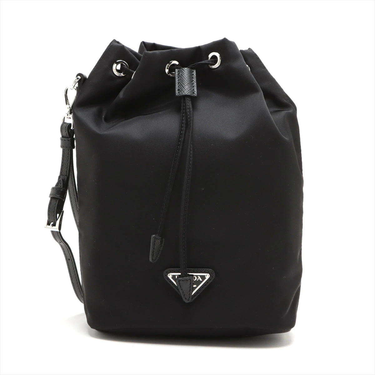 プラダ テスート ナイロン×レザー 巾着 ブラック 1NS369 A3425287
