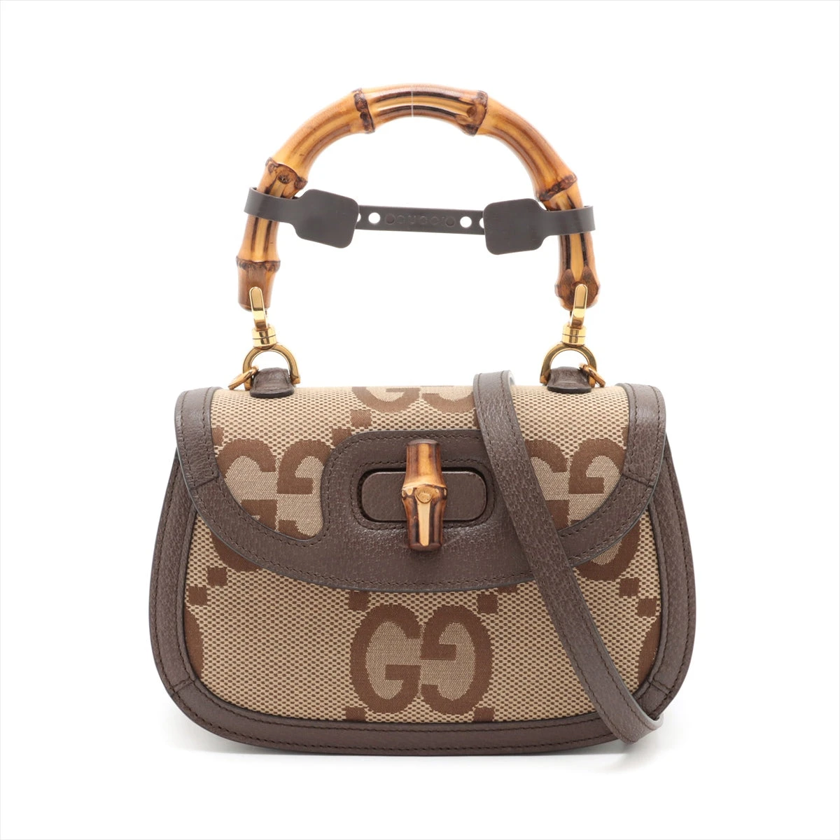 グッチ バンブー 1947 ジャンボGG キャンバス×レザー 2WAY