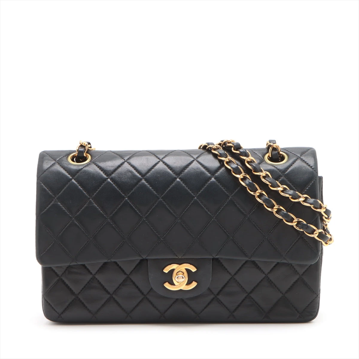 CHANEL ラムスキン　マトラッセ25ダブルフラップダブルチェーン シャネル マトラッセ25 ラムスキン ダブルフラップ ダブルチェーン