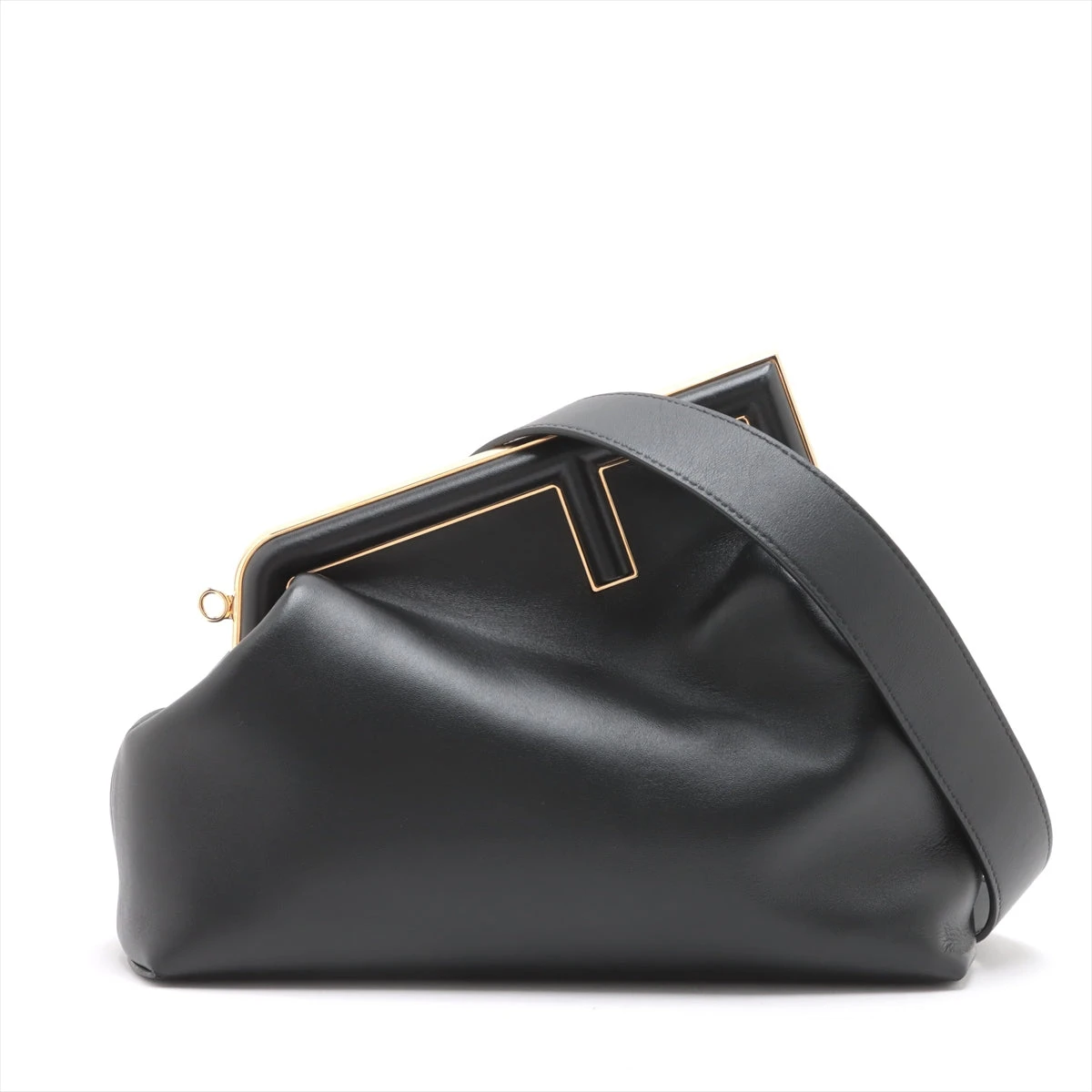 フェンディ総オーストリッチレザー皮革2WAYショルダーハンドショッパー  