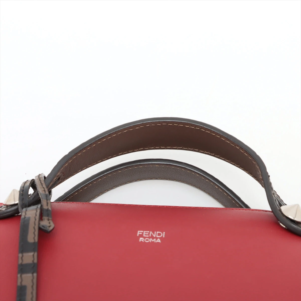 FENDI バイザウェイ　ミディアム　ハンドバッグ　2way レザー　赤 フェンディ バイザウェイ ミディアム レザー 2WAYハンドバッグ