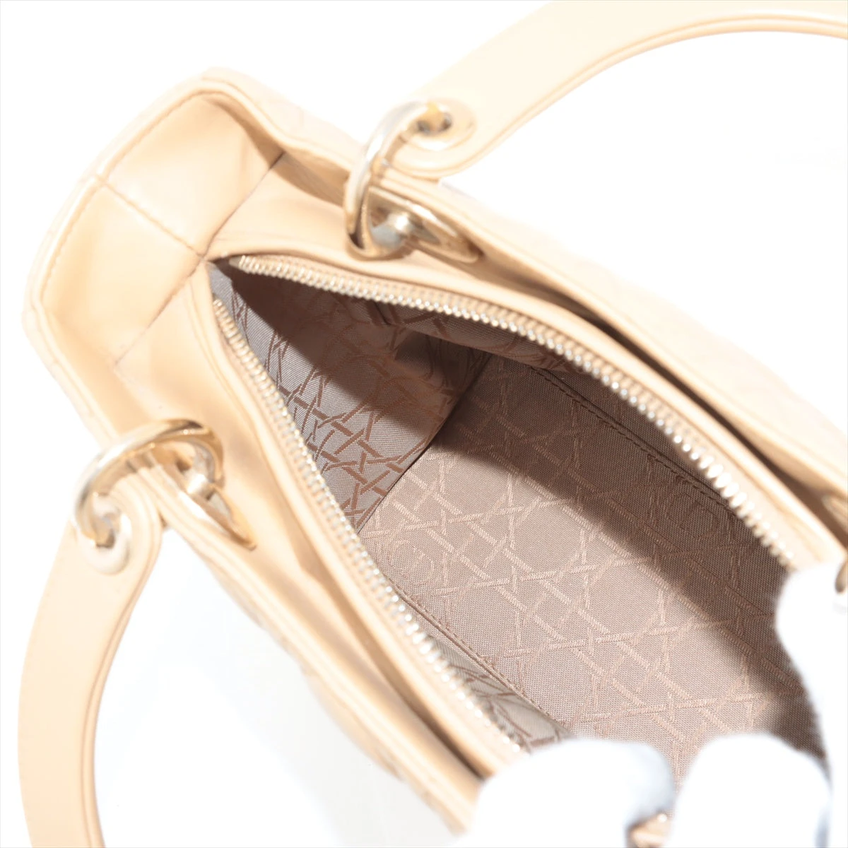 クリスチャンディオール レディディオール カナージュ レザー