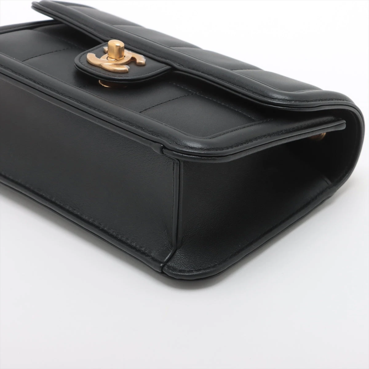 シャネル ココマーク ラムスキン シングルフラップ シングルチェーン  