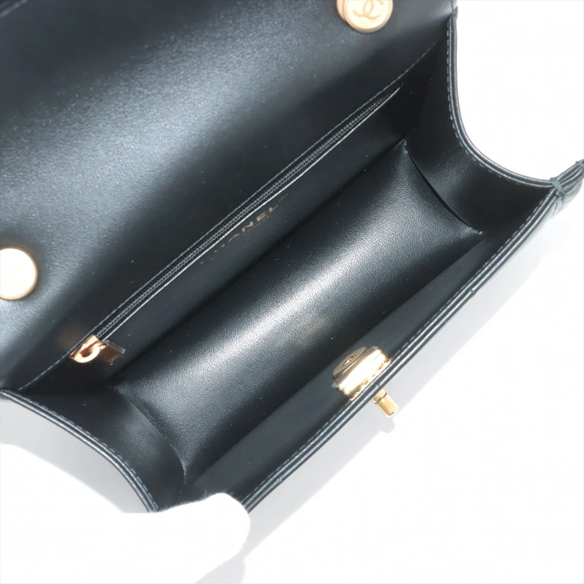 シャネル ココマーク ラムスキン シングルフラップ シングルチェーン  