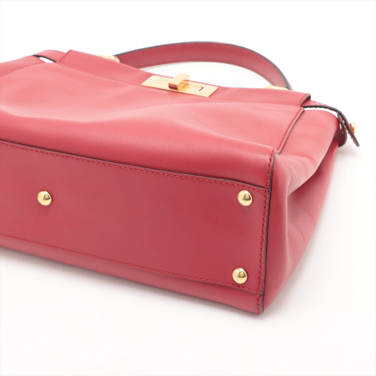 美品☆　フェンディ　ピーカブー　ローズピンク　レザー　2way　ハンドバッグ FENDI - 美品☆ フェンディ ピーカブー ミニ セレリア ピンク