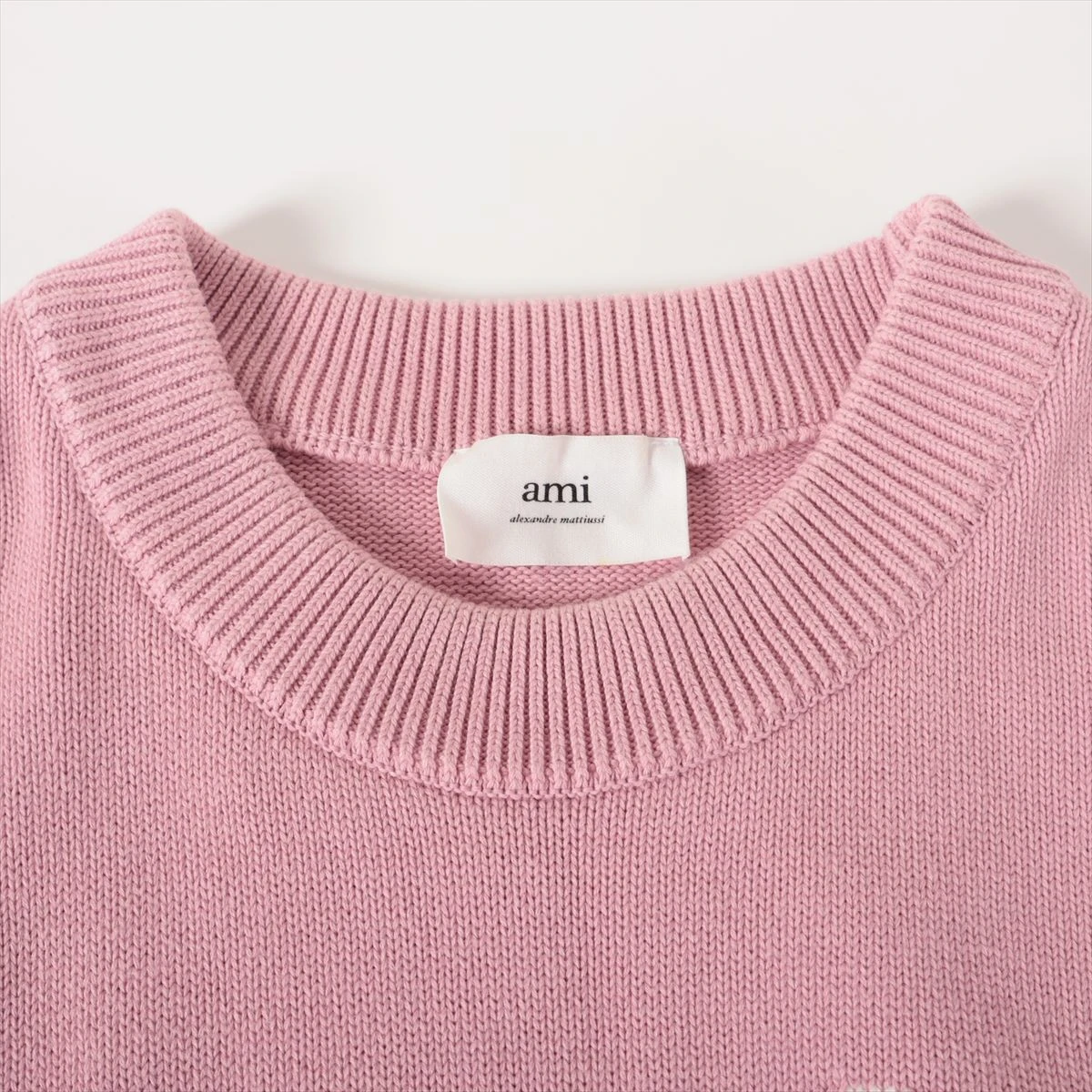 アミ アレクサンドルマテュッシ コットン×ウール ニット L ユニ 