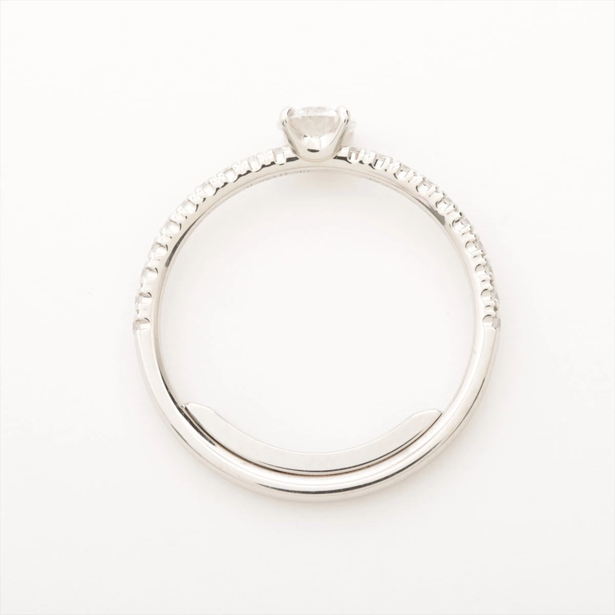 カルティエ ハーフエタニティー ダイヤモンド リング Pt950 ♯49 CARTIER カルティエ ハーフエタニティ ダイヤモンド #48 リング