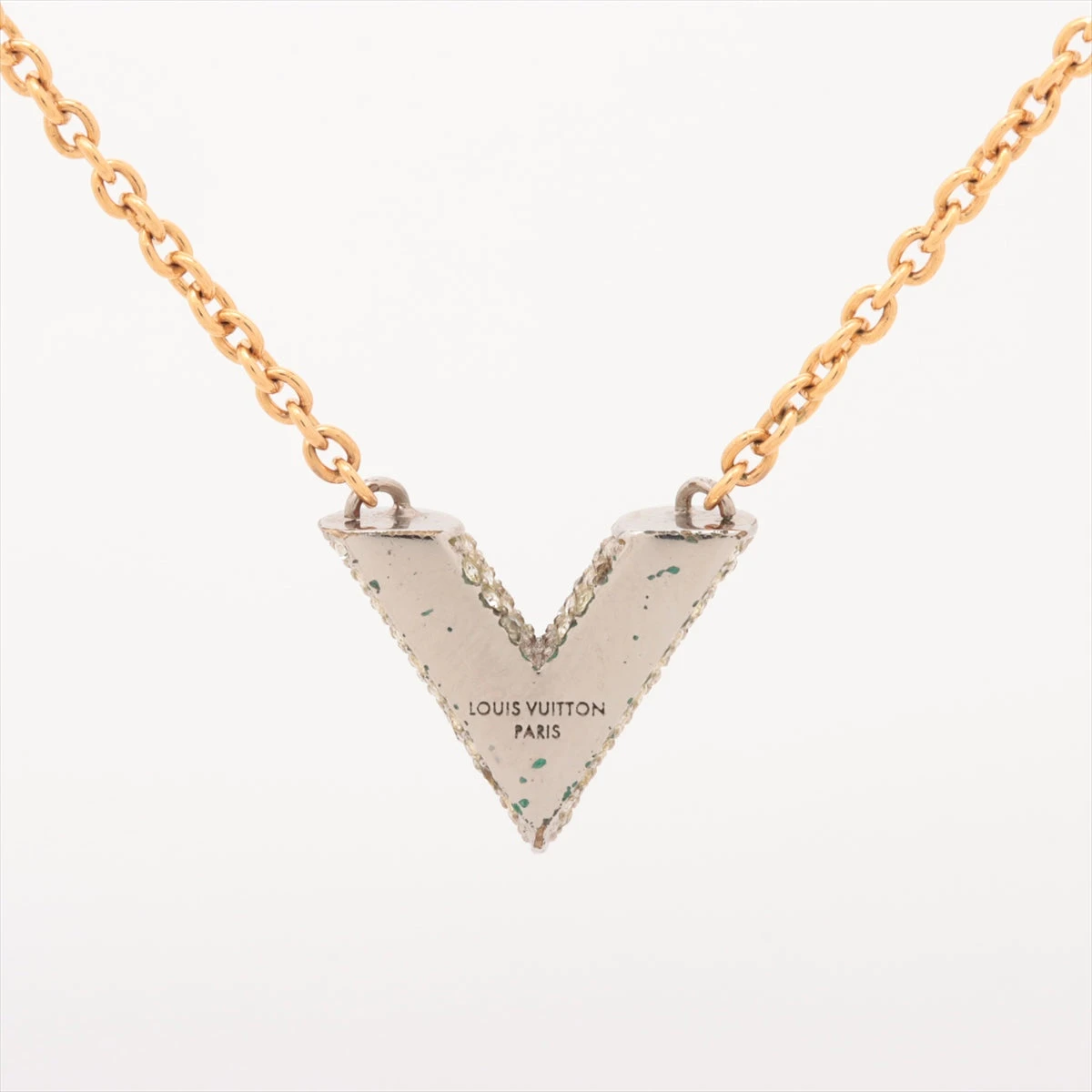 LOUIS VUITTONネックレス GP ゴールド ラインストーン ネックレス ヴィトン M68033 エセンシャルV ストラス LE0145 ネックレス GP