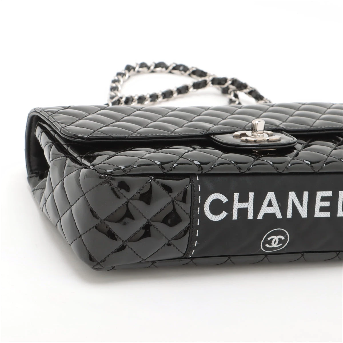 CHANEL シャネル ダブルフラップバッグ マトラッセ パテントレザー 25 CHANEL シャネルダブルフラップバッグマトラッセ パテントレザー25