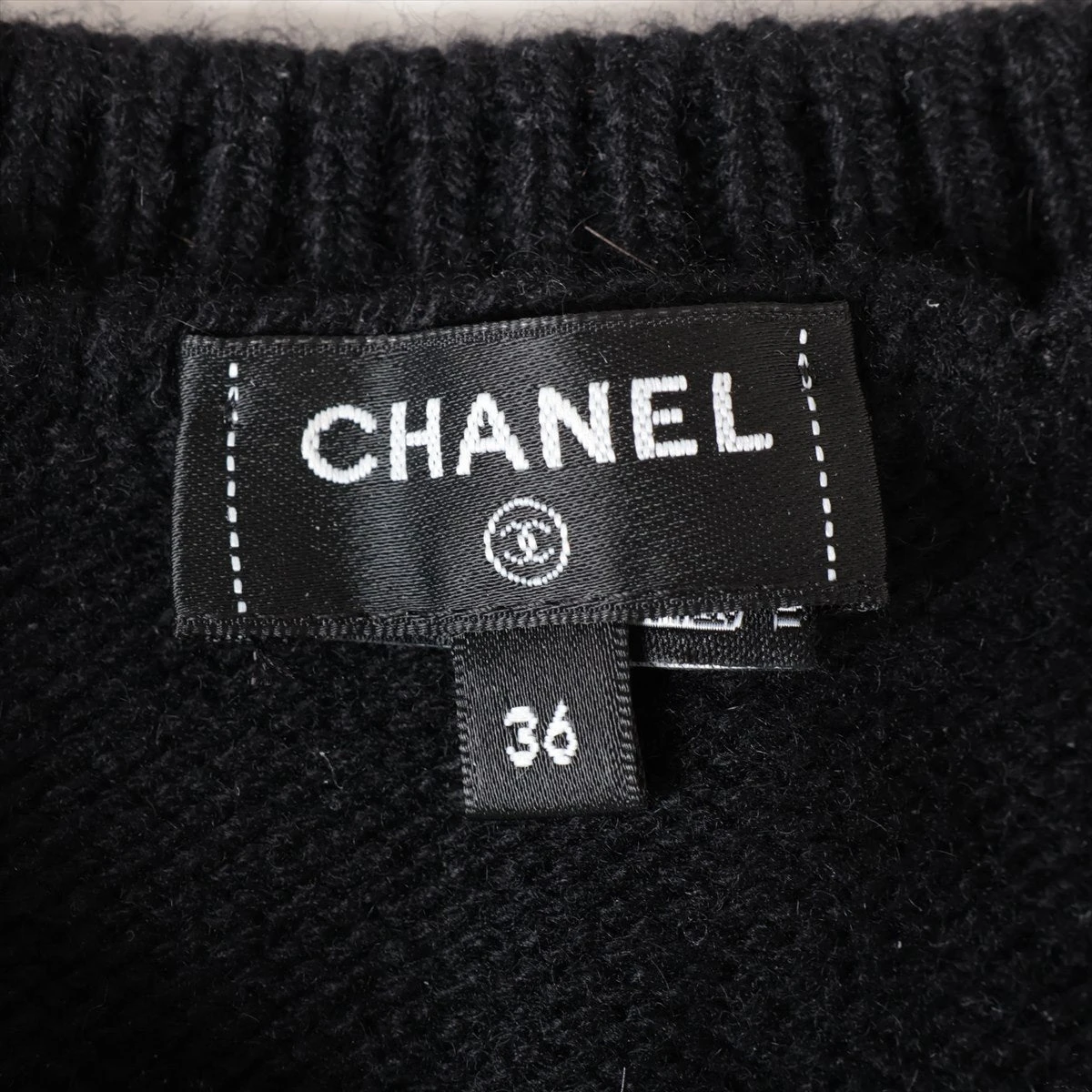 シンプルで合わせやすい♪】CHANEL ニット 半袖 ココマーク