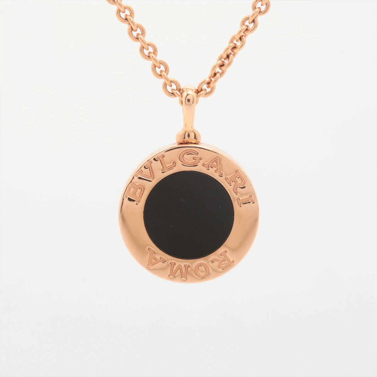 ブルガリ ブルガリブルガリ パヴェ ダイヤ オニキス ネックレス 750(PG