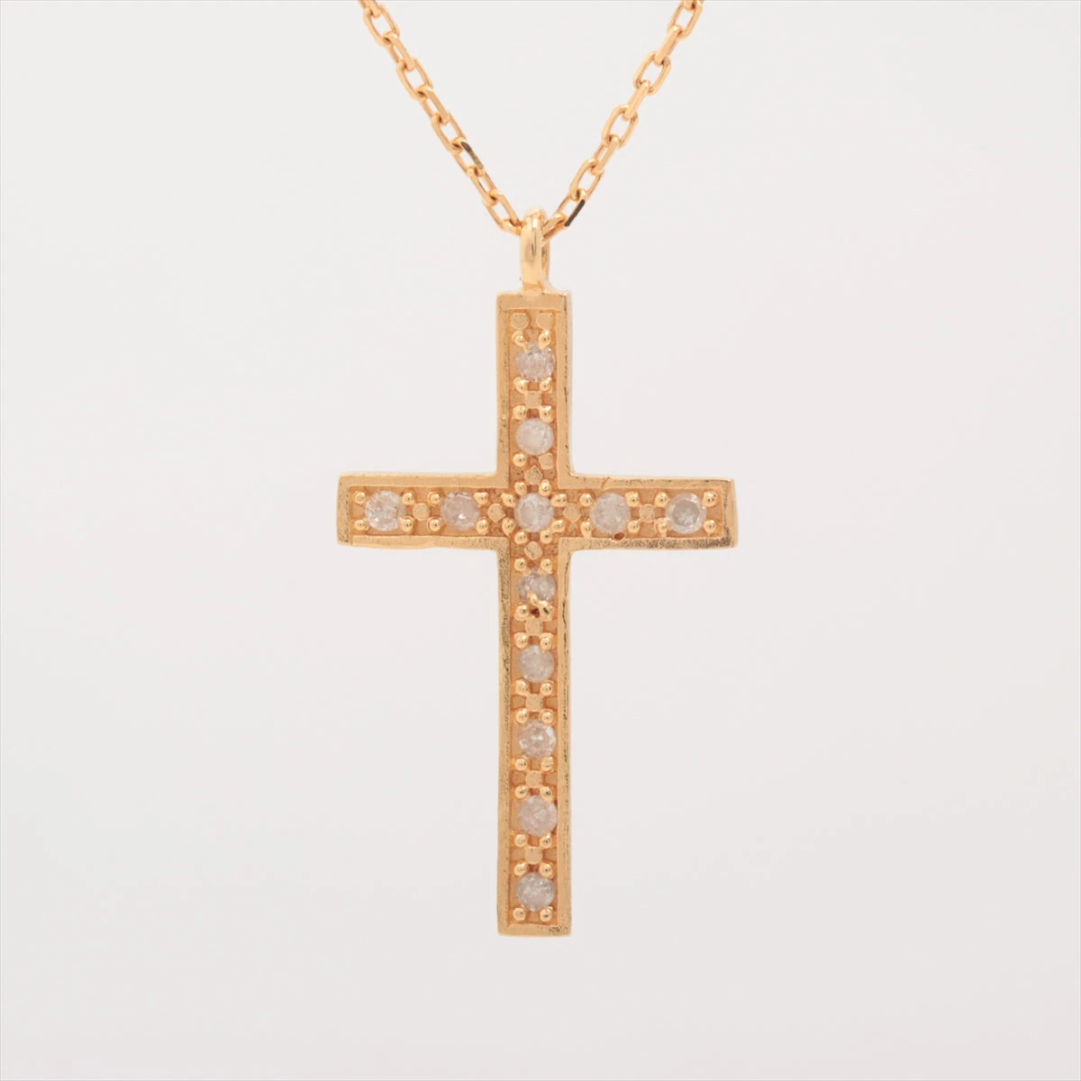 agete クロス ネックレス K18 ダイヤ 【公式通販】