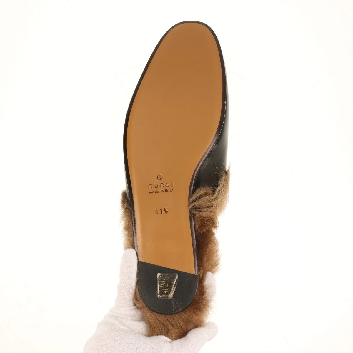 GUCCI グッチ ホースビット ファー サンダル プリンスタウン 37