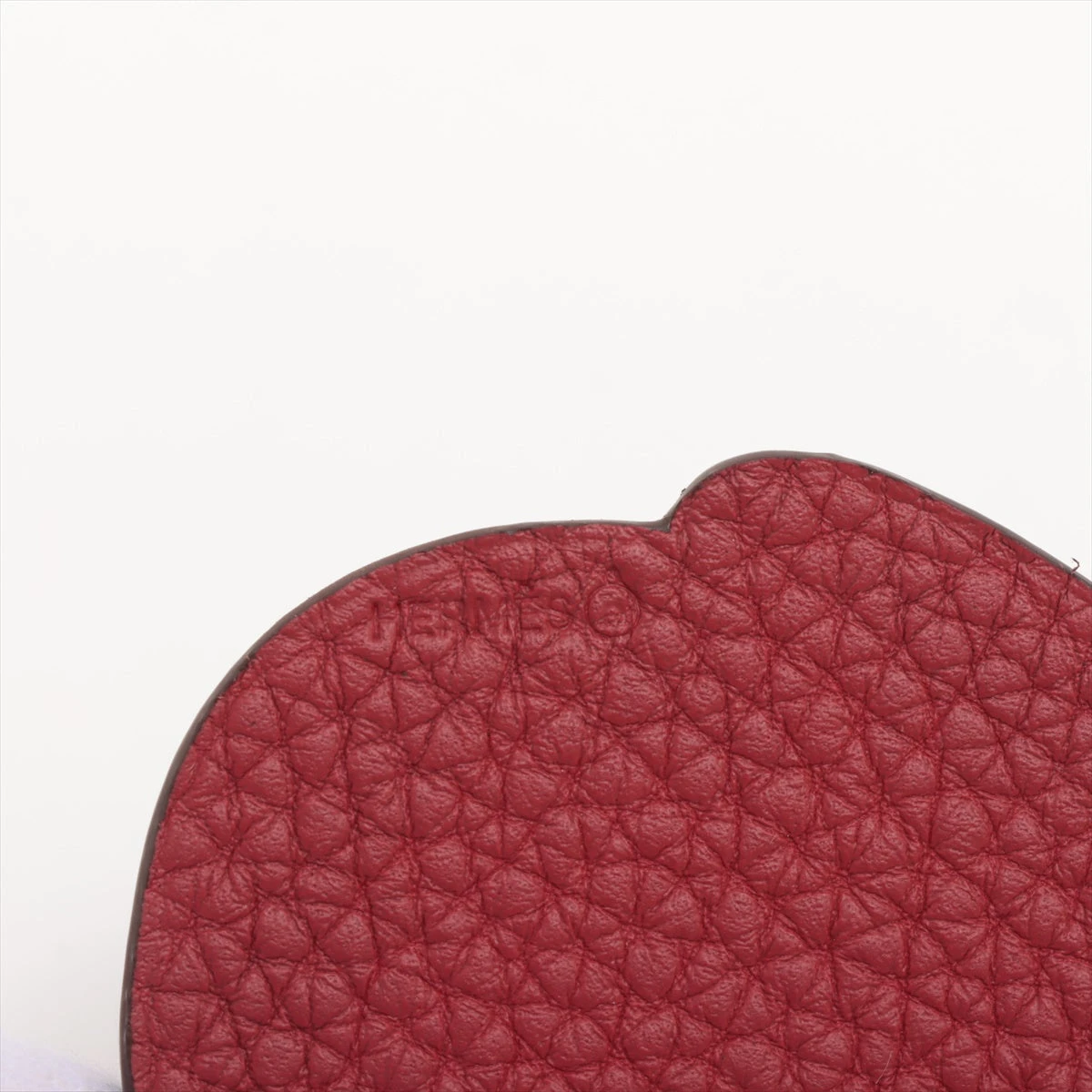 エルメス プティアッシュ チャーム レザー レッド×グリーン