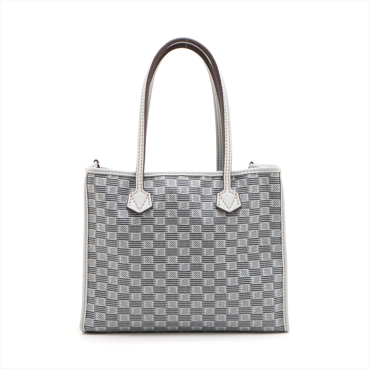 モロー セレスタン キャンバス×レザー トートバッグ ホワイト A3436539