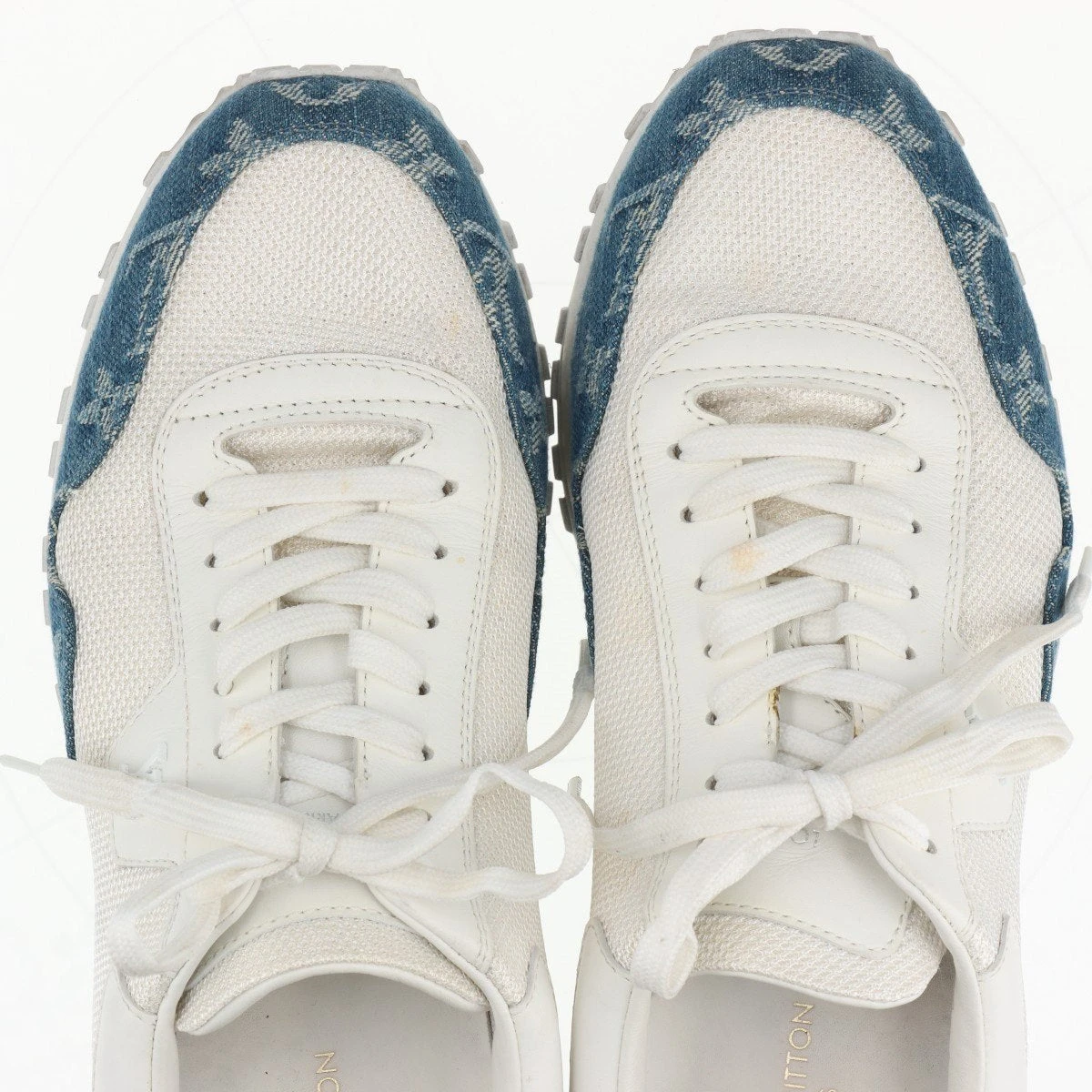 ヴィトン ランアウェイライン 20年 レザー×デニム スニーカー 6