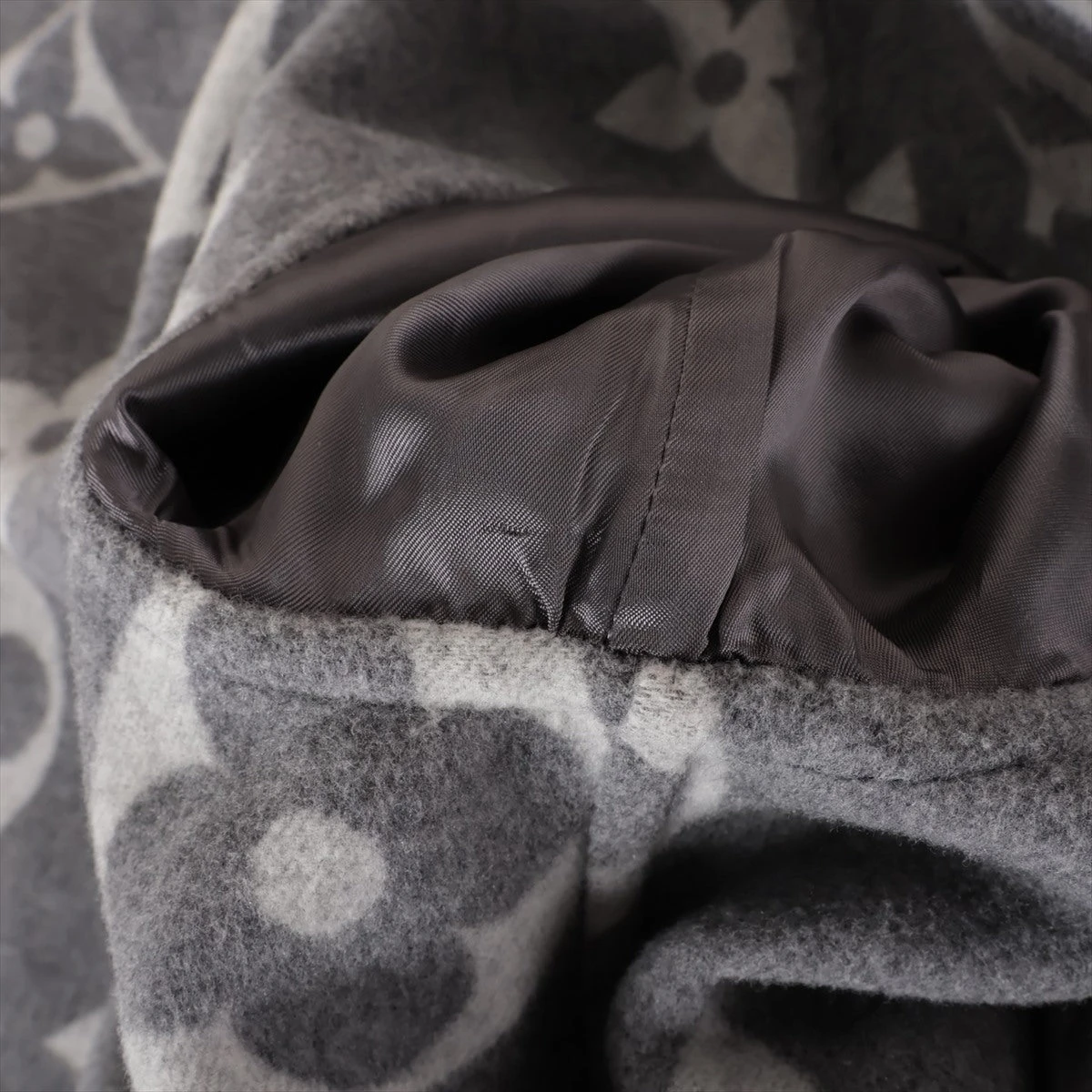 ヴィトン 21AW ウール×シルク ラップコート 42 レディース