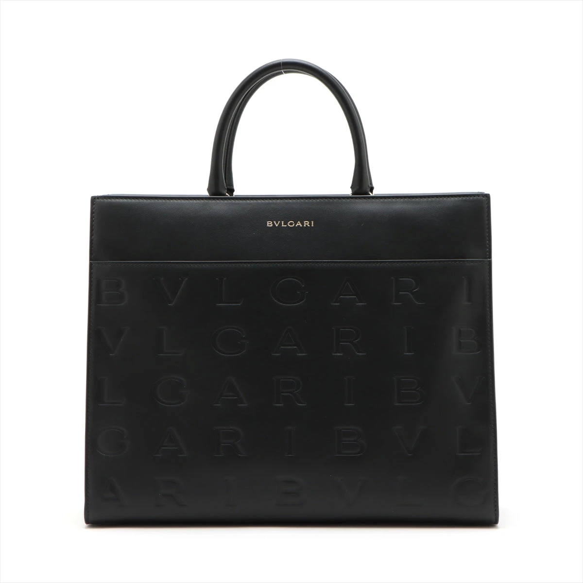 美品✨ BVLGARI 2way トートバッグ　2室　オールレザー BVLGARI ブルガリ 2WAY トートバッグ レザー レディース