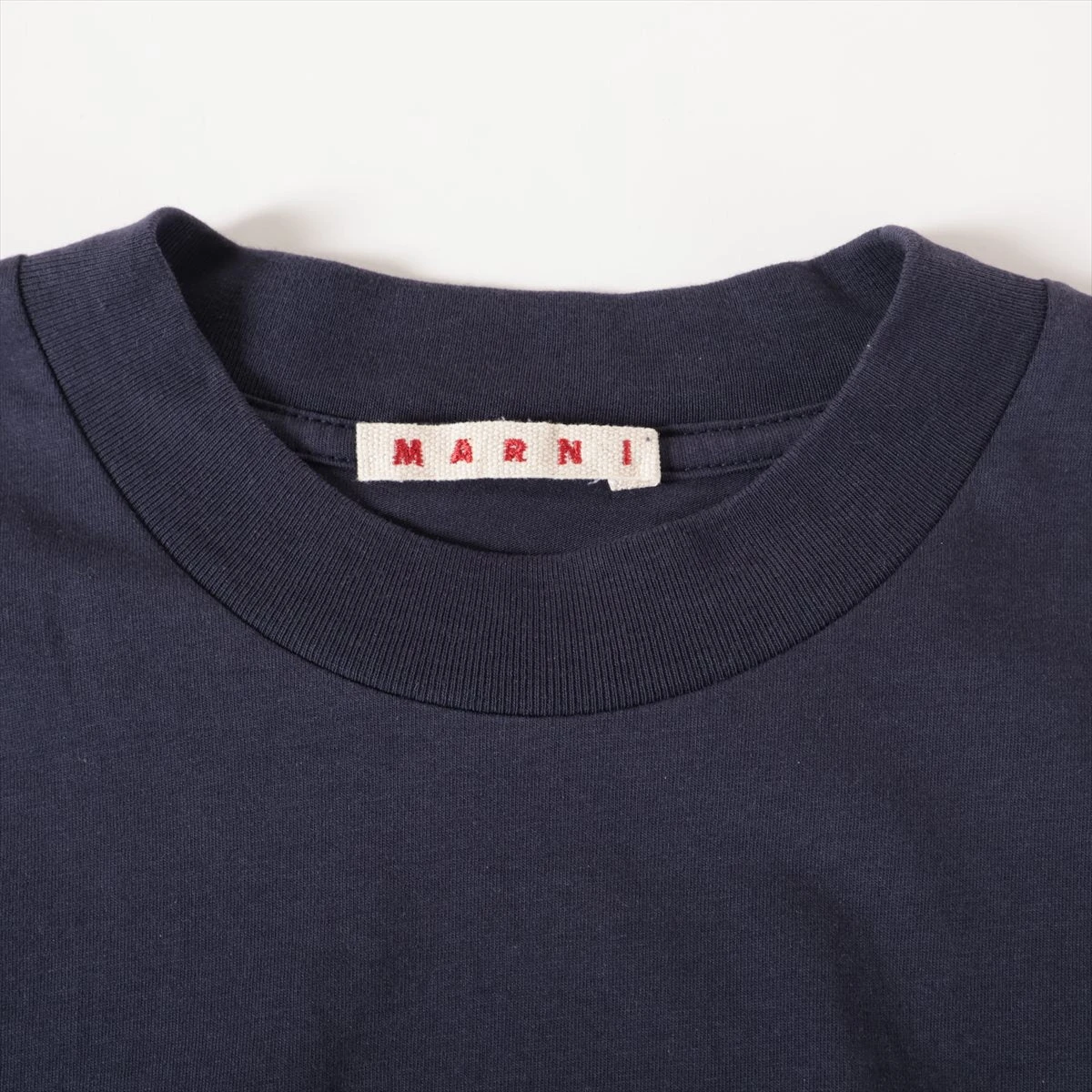 マルニ 24SS コットン Tシャツ 48 メンズ ネイビー HUMU0223P1 
