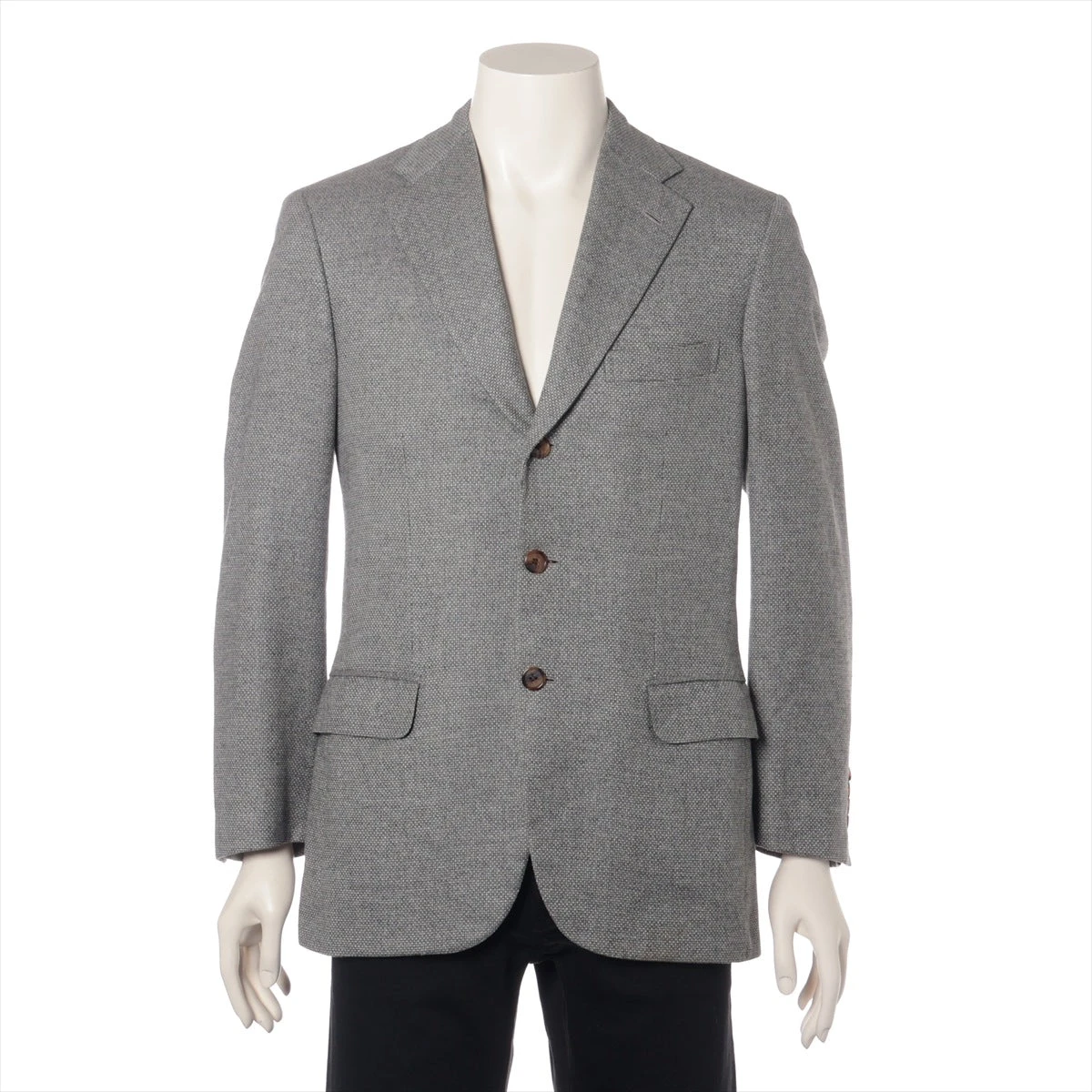 ブリオーニ カシミヤ×シルク テーラードジャケット 46 メンズ