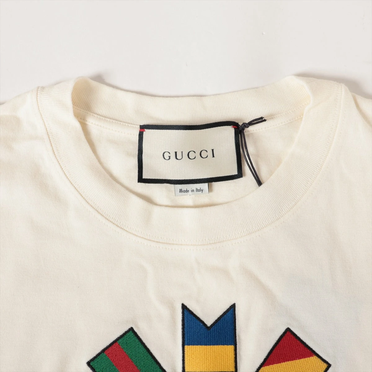 グッチ コットン Tシャツ L メンズ ベージュ 565806 保管シワ ZZ020506 
