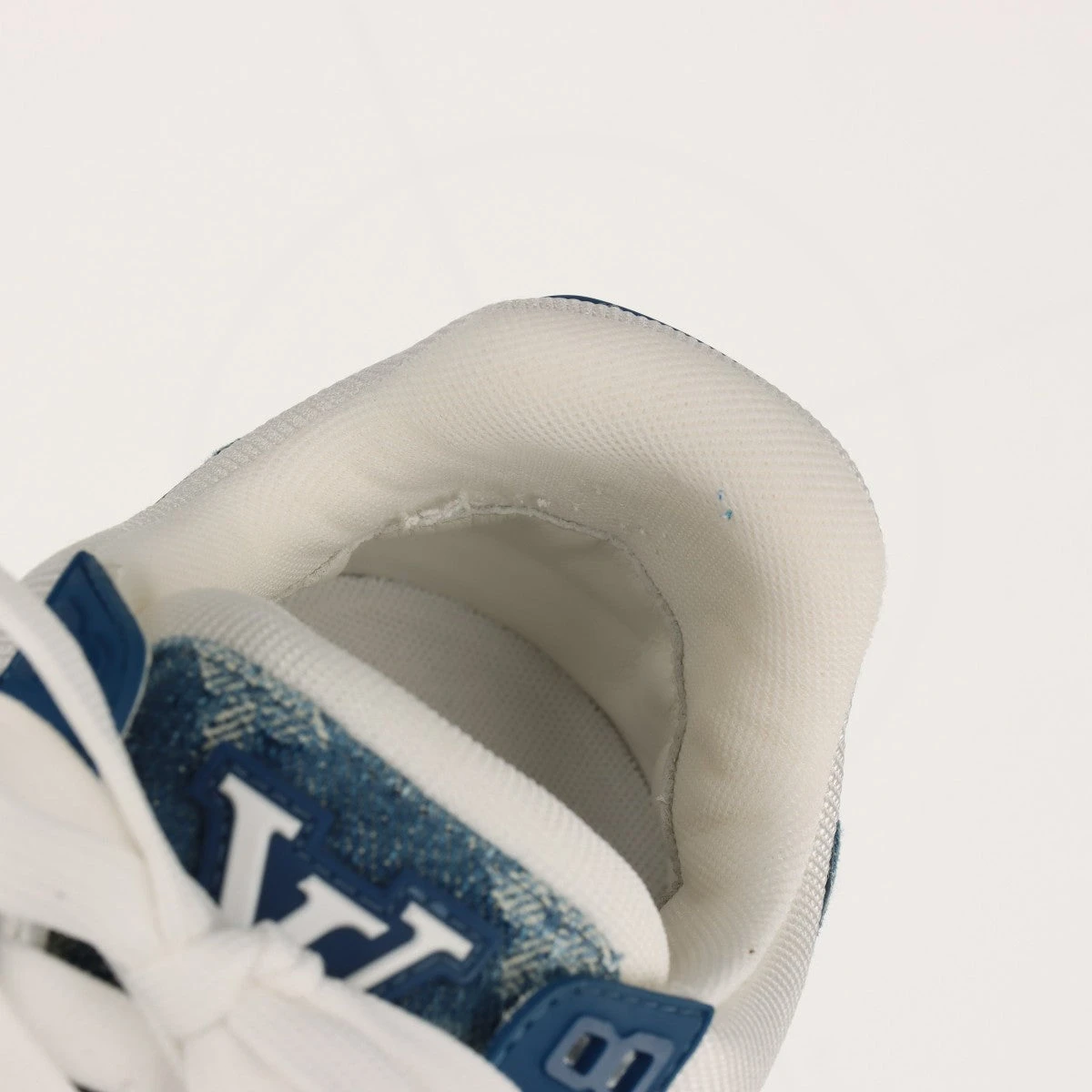 ヴィトン LVトレイナーライン 23年 デニム×レザー スニーカー 37.5