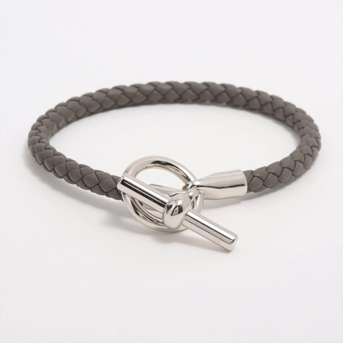 【美品】　エルメス　グレナン　ブレスレット　エトゥープ　HERMES HERMES エルメス グレナン ブレスレット エトゥープ シルバー
