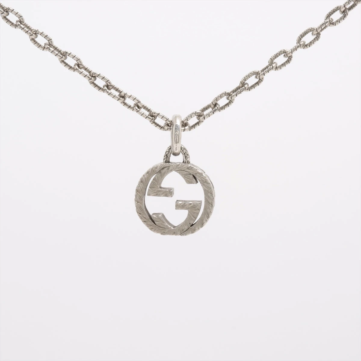 GUCCI インターロッキング　アラベスク　シルバー　ネックレス　925 GUCCI インターロッキングG ネックレス アラベスク シルバー925