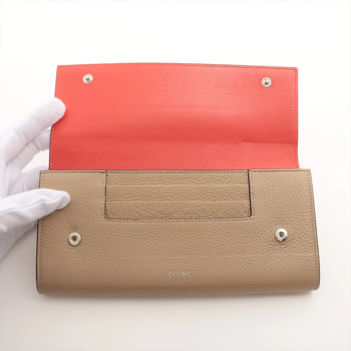 美品✨CELINE セリーヌ ラージフラップ 長財布 マルチファンクション CELINE セリーヌ ラージフラップ マルチファンクション 長財布