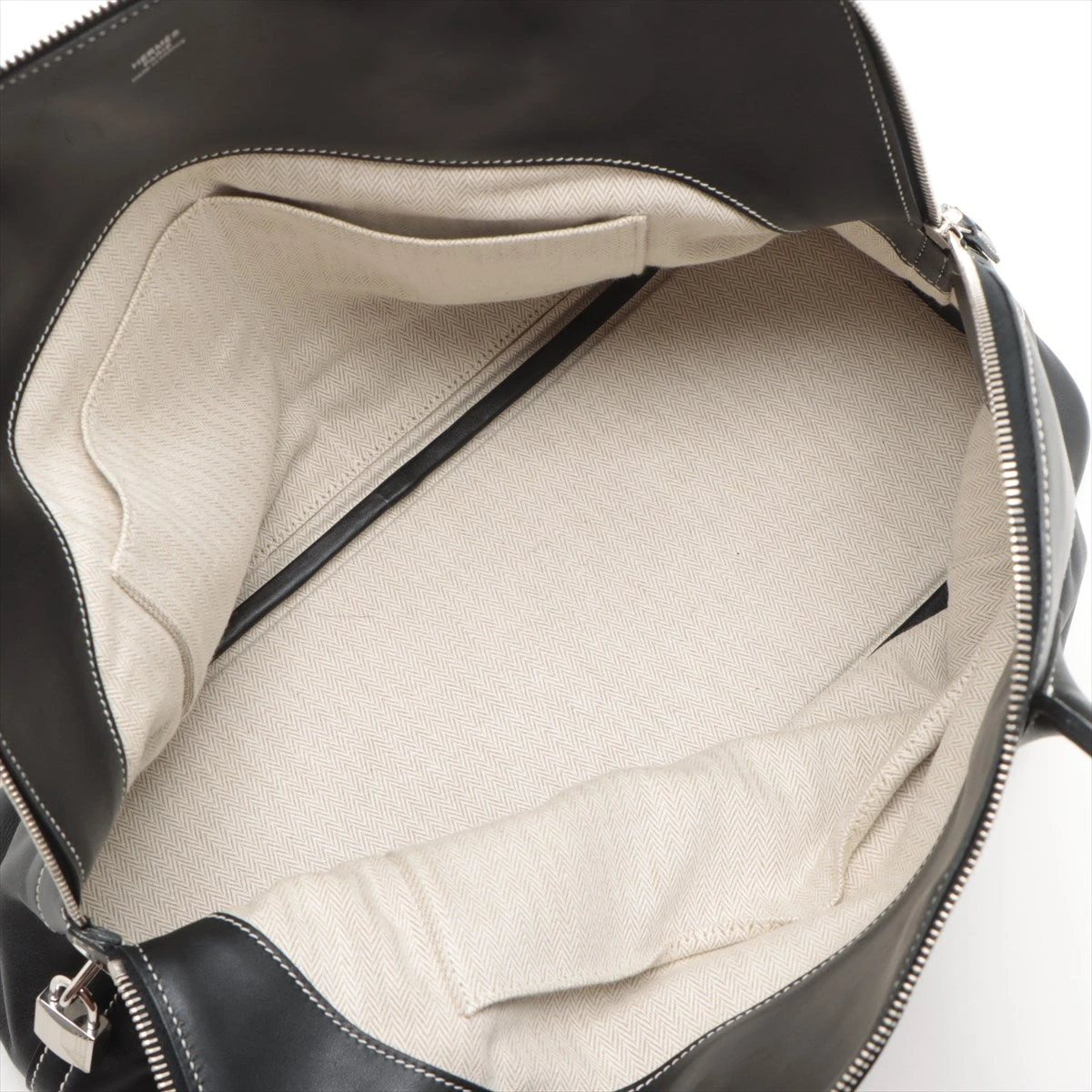 エルメス ボリードリラックス40 ヴォーシッキム ブラック シルバー金具