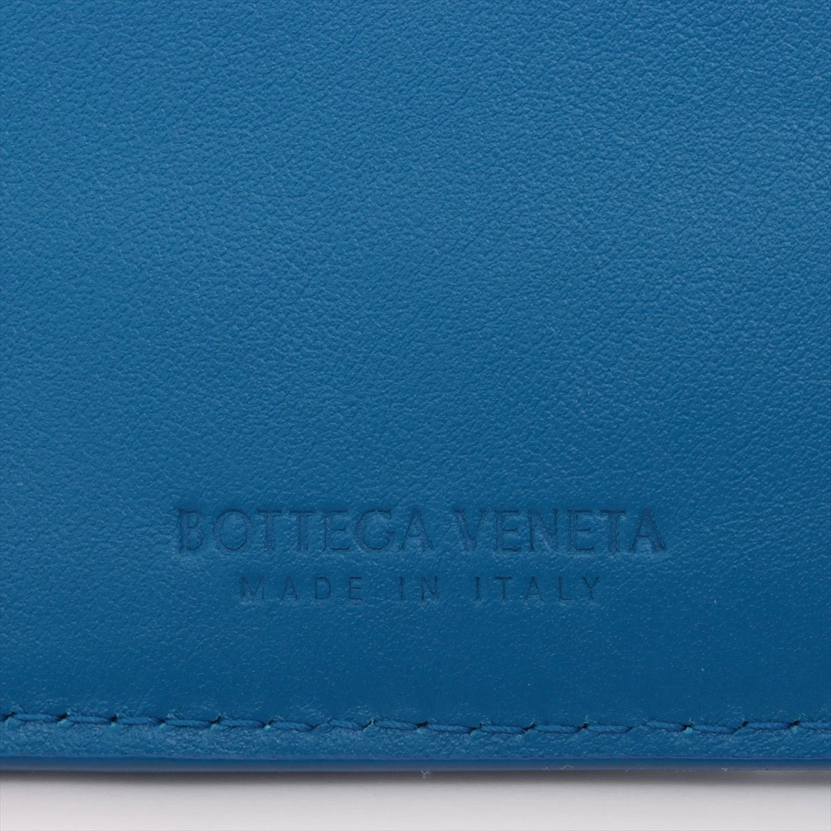 ★希少カラー★ボッテガ ヴェネタ イントレチャート ２つ折り財布 ブルー Amazon | BOTTEGA VENETA 二つ折り財布 イントレチャート
