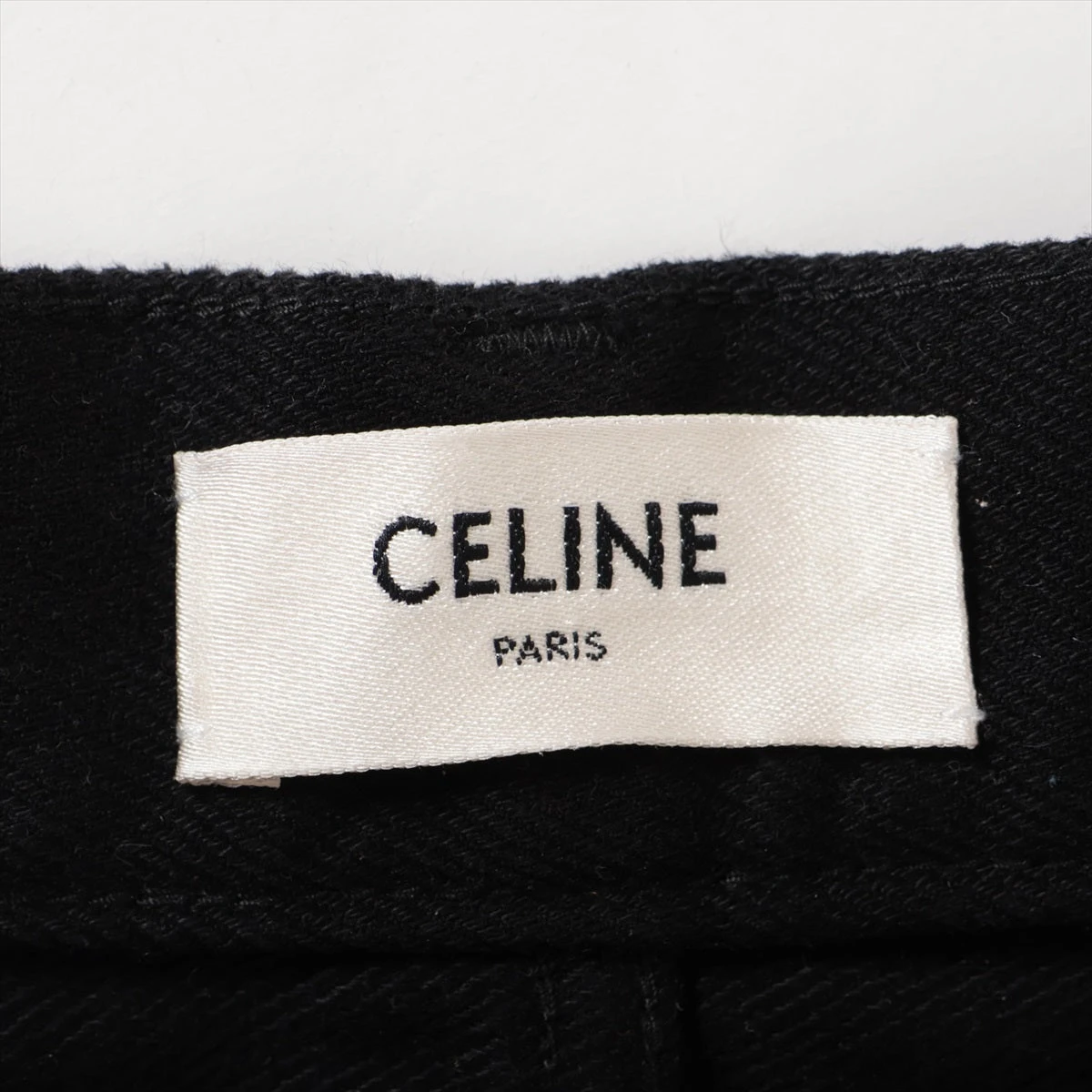 品揃え豊富で 美品 フレア 黒 ブラック デニム 突く 現行 エディ セリーヌ Pants