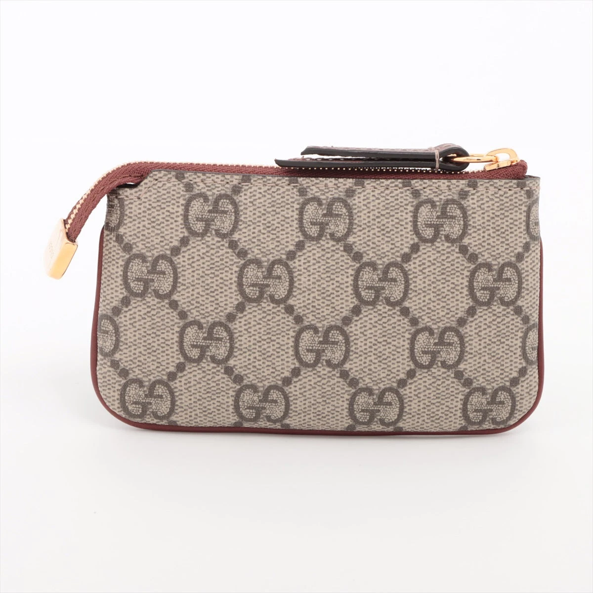 グッチ・コインケース GUCCI グッチ 小銭入れ シグネチャー レザー キーリング付き