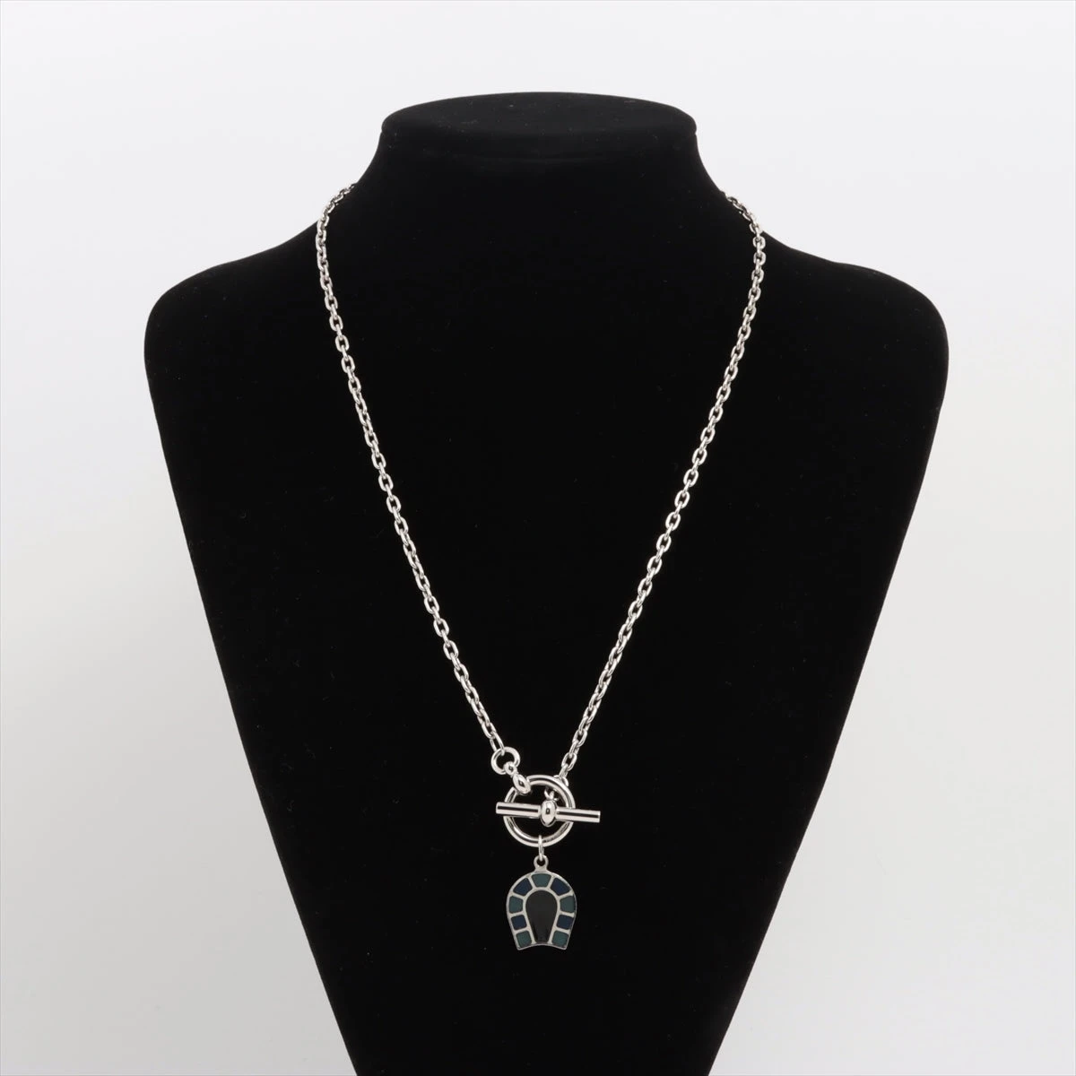 エルメス ネックレス GP×エナメル シルバー エリオスフェールア