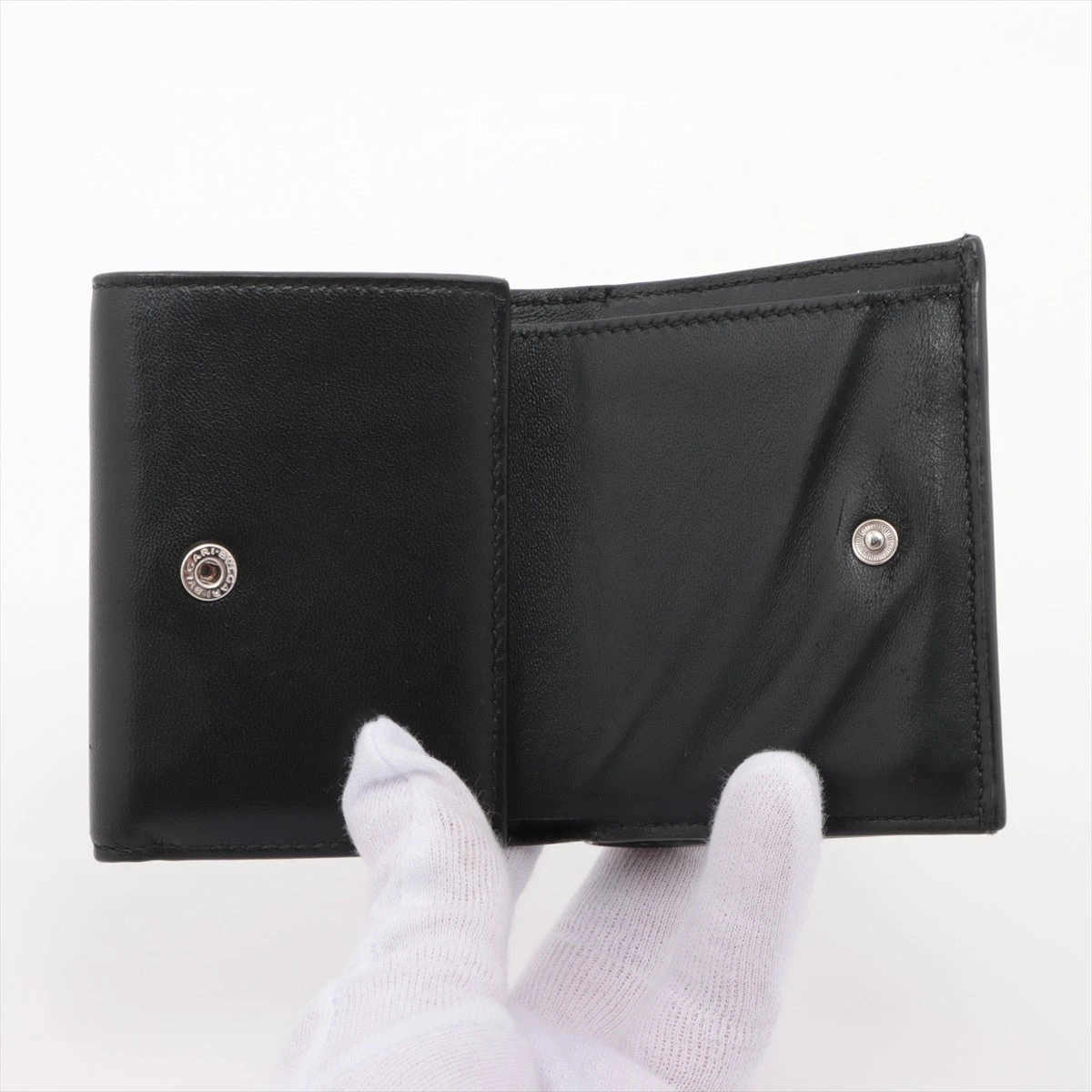 ◇ブルガリ◇レザー/アンブッシュ/三つ折り財布/ブランド 美品 BVLGARI ブルガリ アンブッシュ AMBUSH 三つ折り 財布