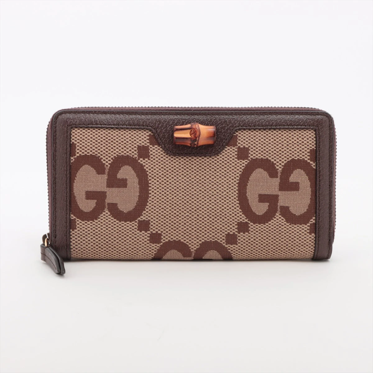 ✨未使用展示品・箱付き✨　GUCCI ミニ財布　GGライン　バンブー　キャンバス riverall_riv-346056