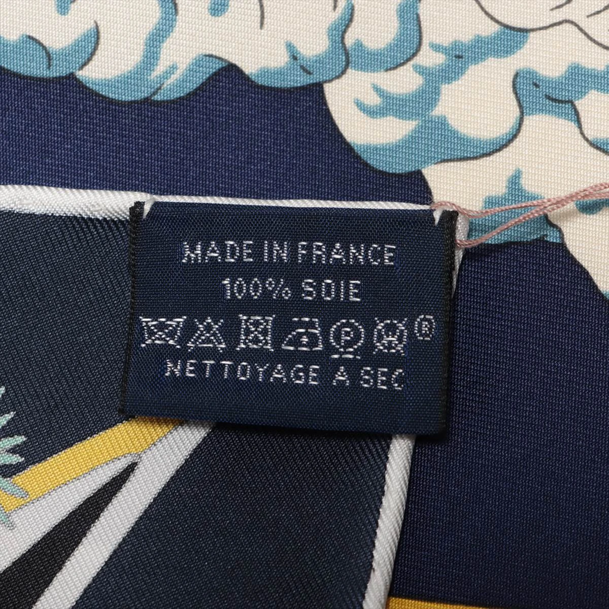 エルメス カレ90 HERMES FLAGSHIP スカーフ シルク ネイビー A3433364