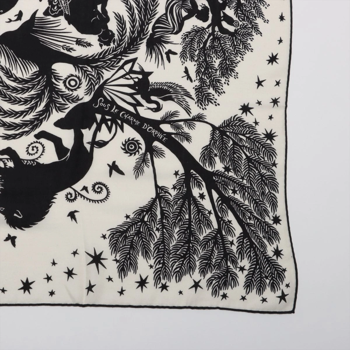 新品 エルメス 140 オルフェウスの魅力に誘われて カシシル 白 黒