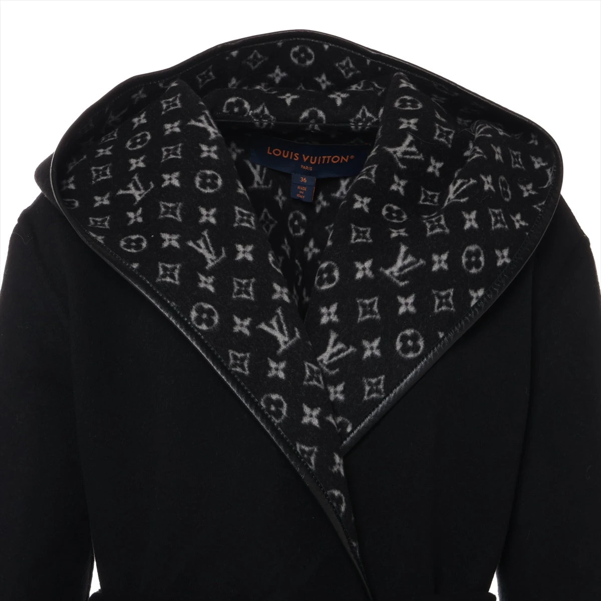 ヴィトン モノグラム 22SS ウール×シルク コート 36 レディース