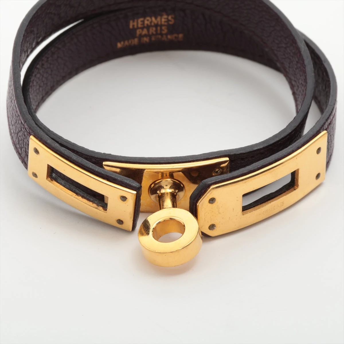 エルメス ケリードッグ ブレスレット ブレスレット・バングル レザー ゴールド HERMES エルメス バングル ブレスレット 