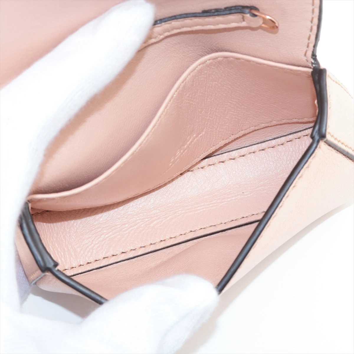 フェンディ 7AR844 ナノバケット ショルダーポーチ レザー ブロンズ  