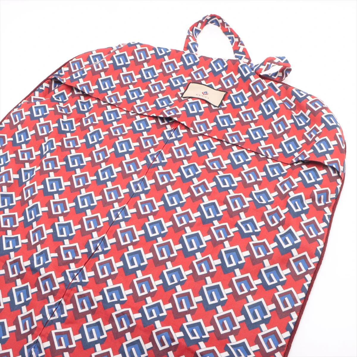 グッチ リネン ガーメント レッド 662298 ハンガー付き A3441661｜中古