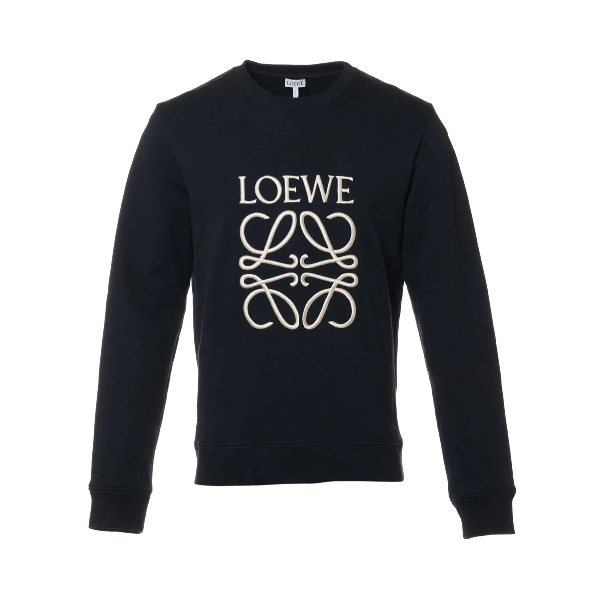 ロエベ アナグラム コットン スウェット S メンズ ネイビー H526Y24J07  