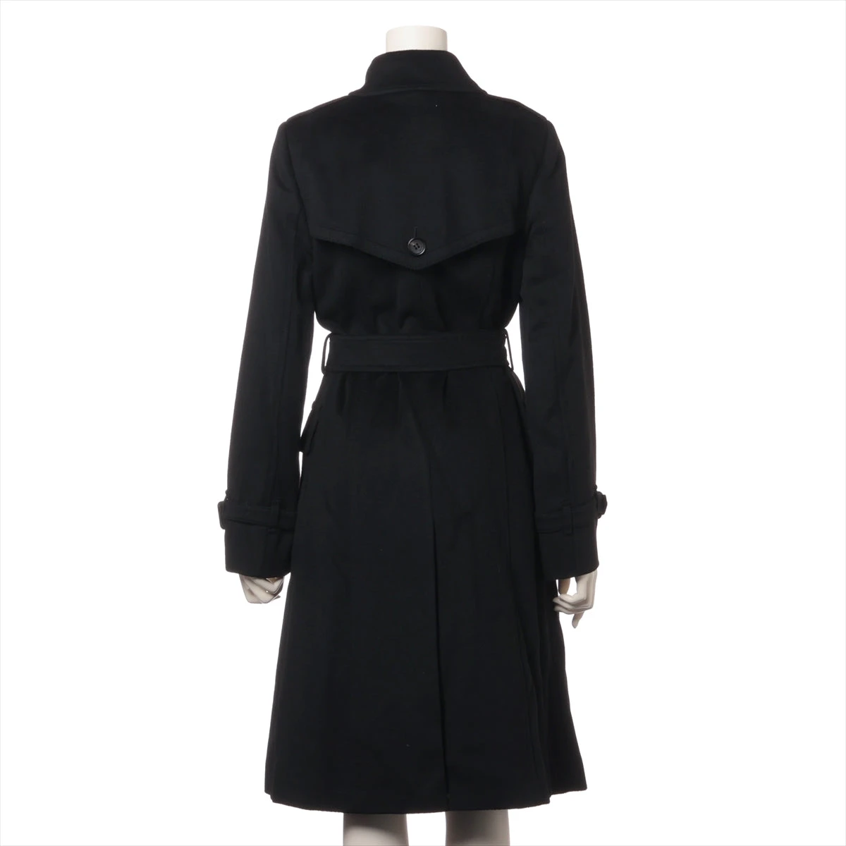 バーバリーロンドン ウール×カシミヤ コート 38 レディース ブラック