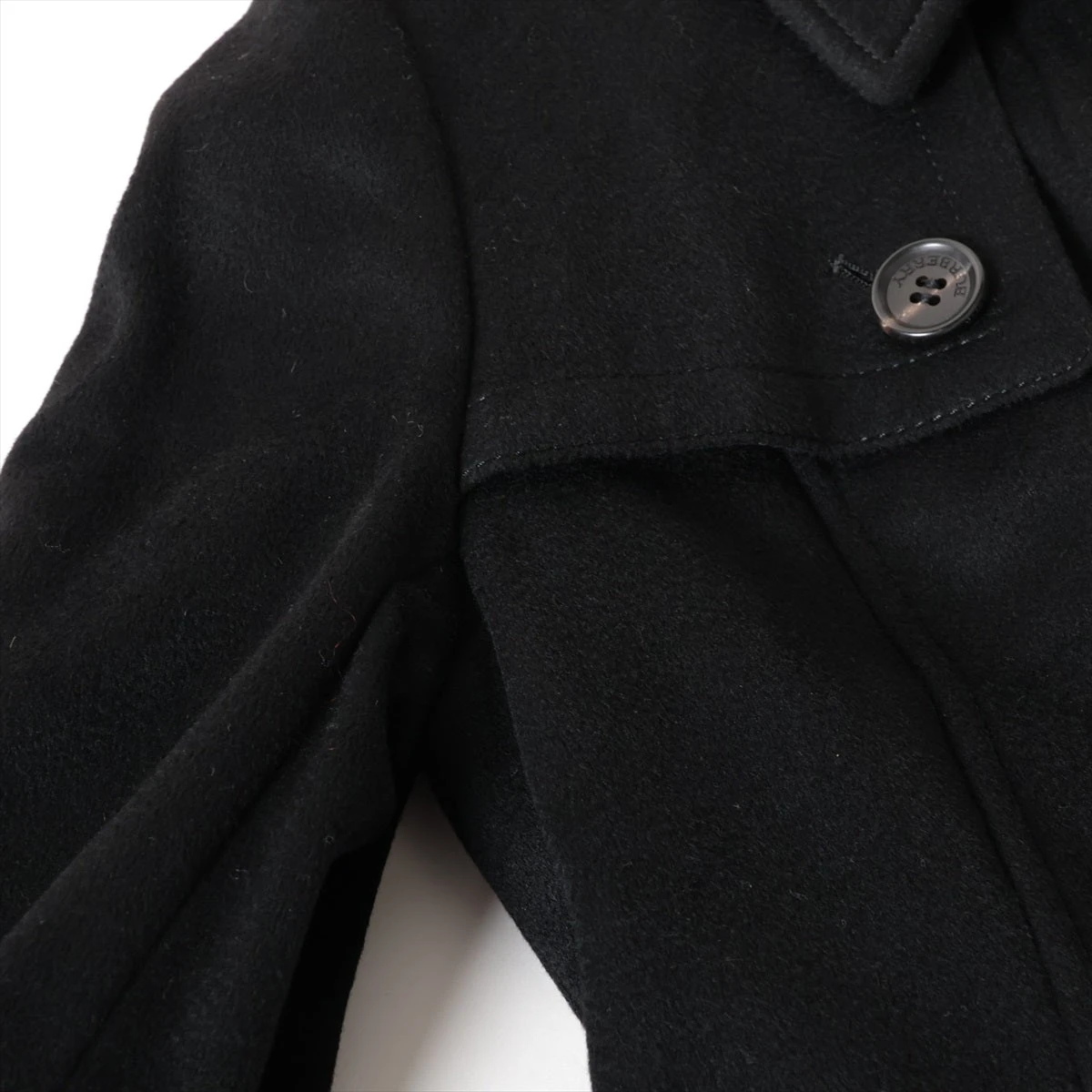 バーバリーロンドン　カシミヤ混ウールコート　38黒 BURBERRY（バーバリー） 美品 BURBERRY LONDON バーバリーロンドン