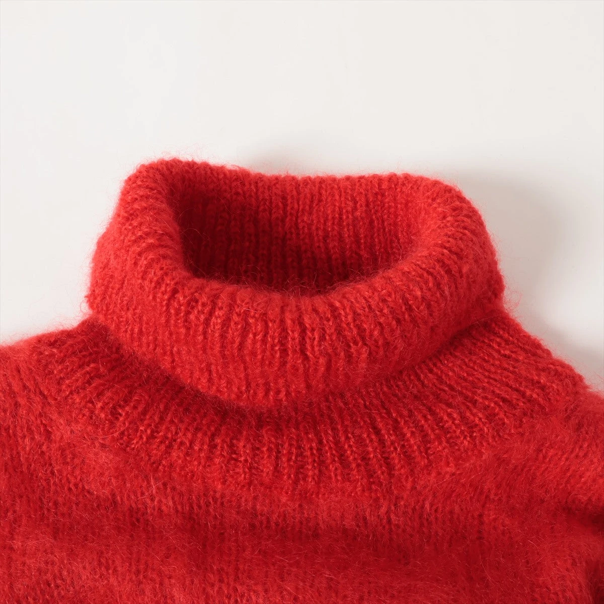 メゾンマルジェラ 18AW ナイロン×モヘヤ タートルネックニット