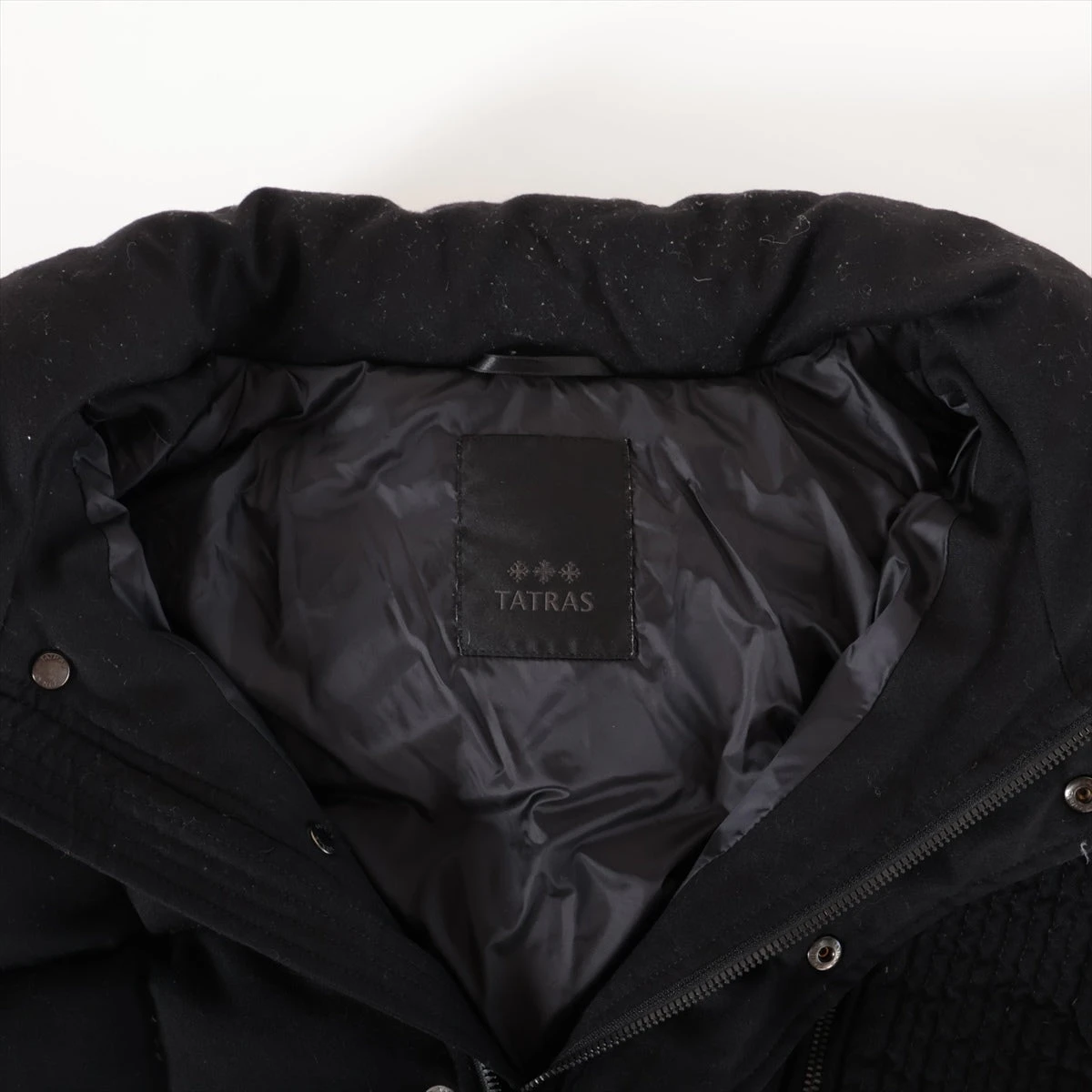 タトラス ウール×ナイロン ダウンジャケット 02 メンズ ブラック